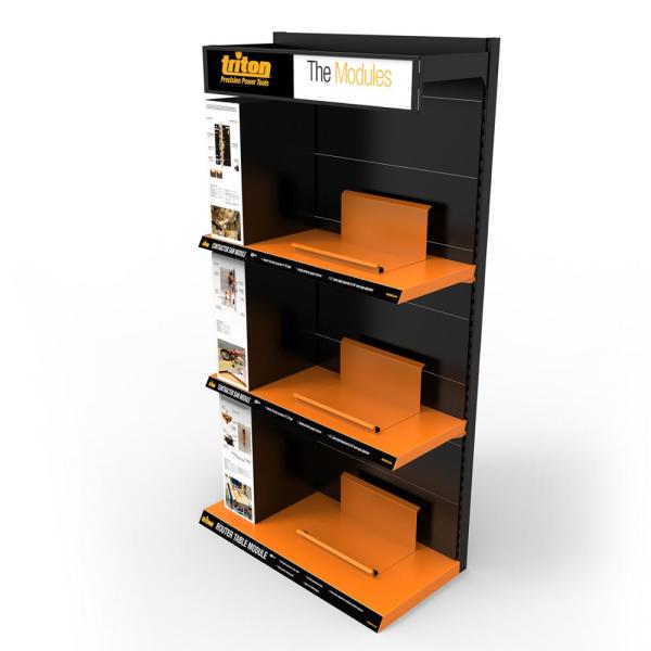 Customized Metal Tool Display Rack Saw With LED Lights