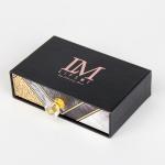 Matte Black Cosmetic Packaging Box Cardboard For Lip Serum
