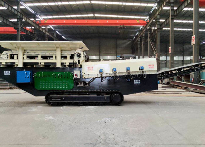 5KW 800TPH 180RPM Crawler Stone And Debris Separator With Belt Conveyor