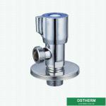 1/2-Inch Chromed Wall Mounted Toilet Water Stop 90 Degree Round Handle Quick