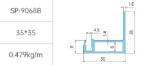 Solar Photovoltaic Battery Aluminum Extrusions Profiles Solar Panel Frame
