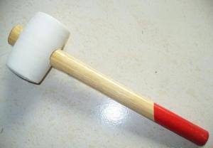 China white rubber mallet with wooden shaft factory