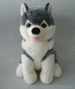 China Sitting Pose Husky Dog Plush Toys factory