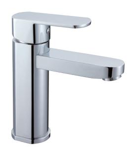 China Deck Mounted Single Hole Bathroom Sink Faucet Chrome factory