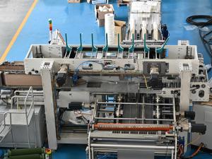 China 3Lanes 50mic Toilet Paper Roll Machine Plc Motion factory