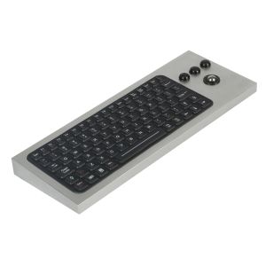 86 Keys IP68 Waterproof Silicone Industrial Keyboard With Trackball Sealed