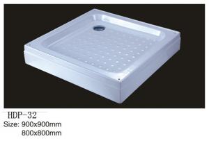 China Acrylic shower tray, shower basin,acrylic shower base HDP-32 900X900,800X800 factory