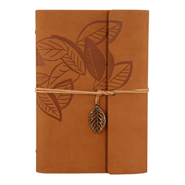 China Paper Cover Custom Hardcover PU Leather Perfect Binding Jornals with 80 Inner Sheets factory