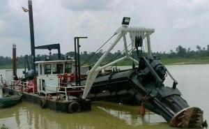 China High Efficiency Cutter Suction Dredger 7000 Cubic Meter Per Hour Water Flow factory