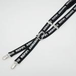 Brace Elastic Strap Clip 2.5cm 4 Button Black Leather Suspenders