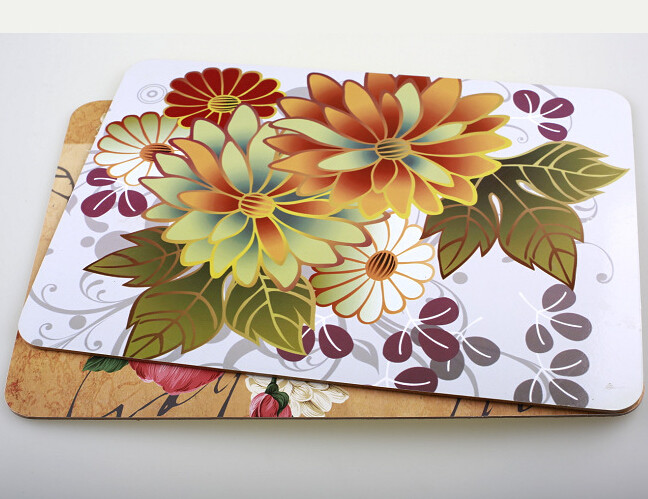 Good Quantity for home/hotel Wooden cork placemat, Customized size and printed logo