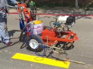 China Airless Spraying Self Propelled Line Striper Single Gun 80 dB factory