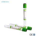 Disposable Glass Lithium Heparin Green Tube For Blood Collection
