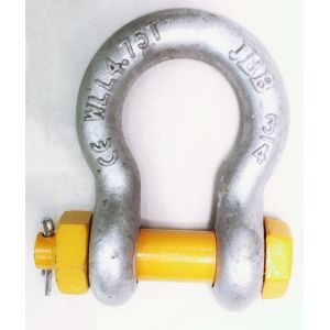 China Hot Dip Galvanized Shackle Bows For Bolt Type Shackle WLL 30T-175T 5.4x Minimum Breaking Load 2x Proof Load on sale