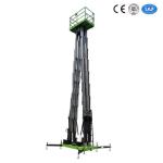 Triple Mast Aluminum Aerial Work Platform Vertical Lift For Working At Height