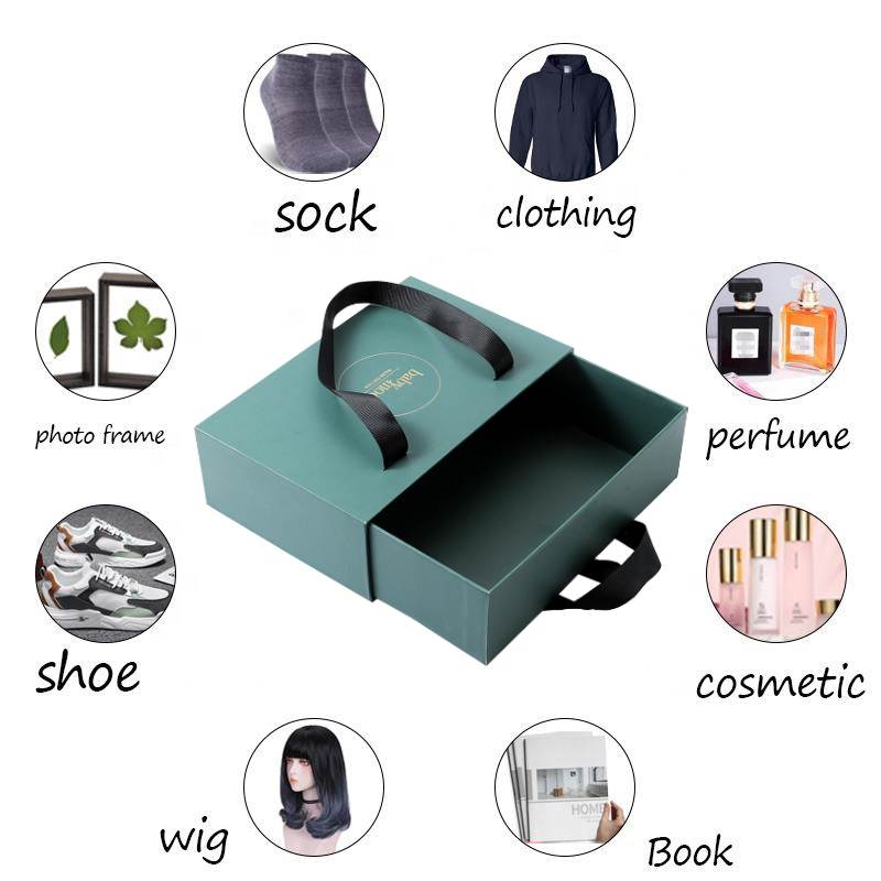 Recyclable Custom Logo Luxury Rigid Pull Out Clothing Packaging T-shirt Clothes Paper Drawer Garment Box