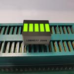 5 Segment 574nm Common Cathode LED Light Bar For Battery Display