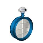 Gas Low Load Electric Actuated Butterfly Valve DIN Standard Single Eccentric