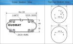 W01-358-7042 Air Bag Rubber and Iron Convoluted Industrial Air Spring Shock 1B12