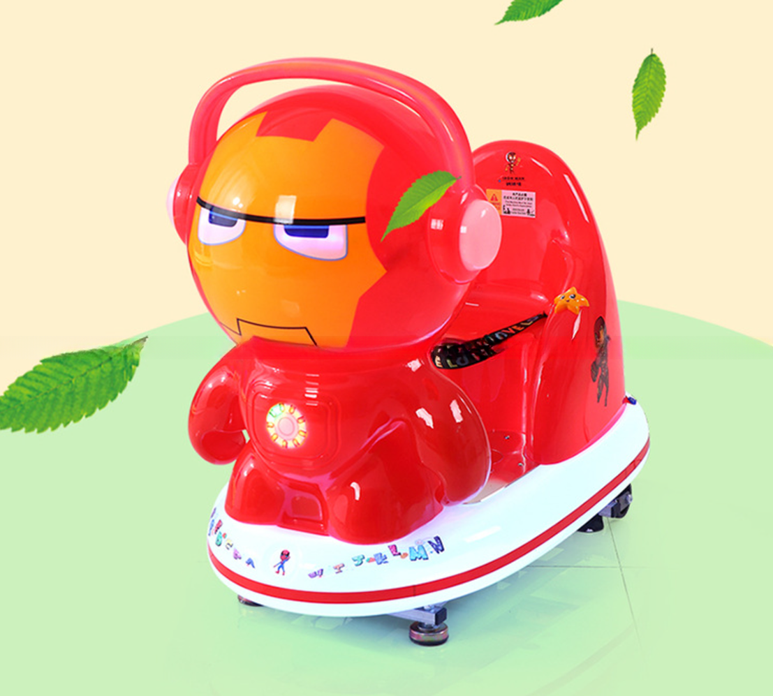 Plastic happy fun kids kiddie ride with swing function game machine for children