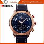 Big Dial Watch Luxury Brand CURREN Stainless Steel Quartz Analog Watch Small