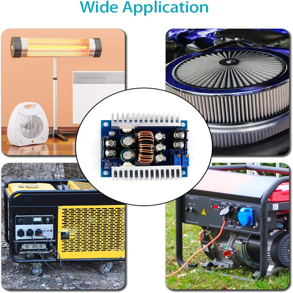 300W 20A DC-DC Buck Converter Step Down Module with Current Limiting Range of 0.2-20A