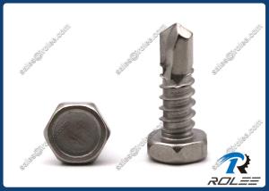 China 304/316/410 Stainless Steel Indented Hex Head Self Drilling Metal Screws factory