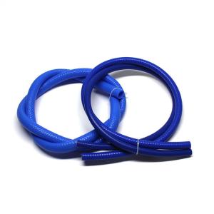 China 5.5mm Car Cooling Hoses 28mm ID Flexible Braided Black Silicone Heater Hose factory
