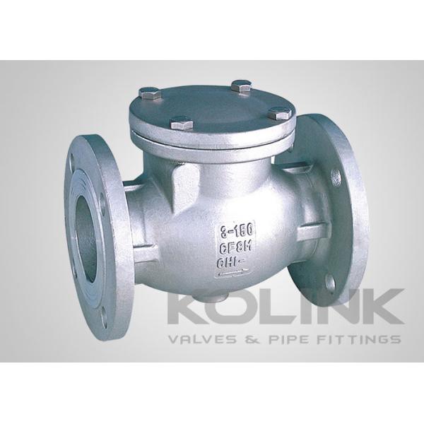 China JIS Swing Check Valve Flanged CF8 CF8M SCS13A SCS14A factory