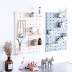 22*22*5cm Free Punching Pegboard Wall Shelf Household Storage Organization
