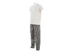 Comfortable Mens Luxury Sleepwear Jersey Shirt Short Sleeve And Woven Yarn Dyed