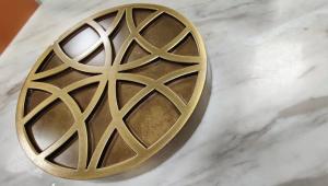China Solid Brass Casting Inlay The Table , Decorative Solid Brass Items factory