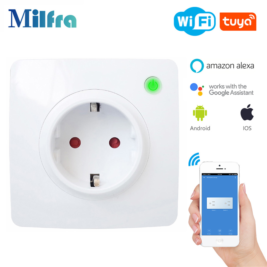 80*80 Style Smart Wall Socket