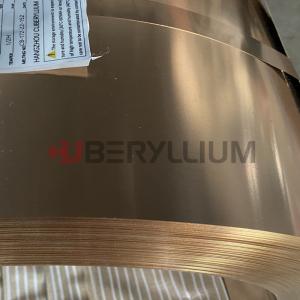 China Beryllium Copper Foil Strip Ultimate Tensile Strength For Micro Switch factory