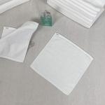 Small 30x30cm White Cotton Face Towel