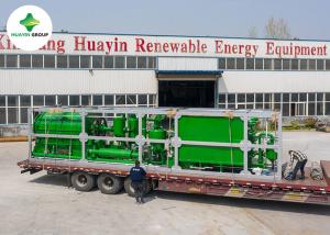 China 1.5 Ton Waste Plastic Pyrolysis Plant Domestic Skid Mounted Huayin factory