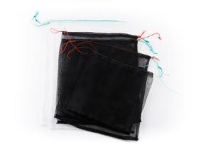 China Custom Size Small Black Nylon Filter Mesh Bag Fruit Farming Insect Mesh Bag factory