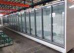 Swinging Glass Door Reach In Remote Wall Merchandiser Freezer In White