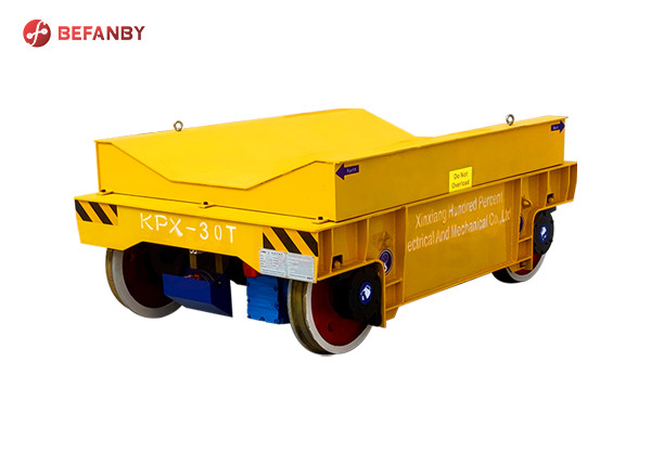 Battery Powered 50 Ton Coil Trolley On Rails Plant