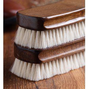 Wool Solid Wood Premium Beech Shoe Brush Polishing and Polishing Leather Shoes