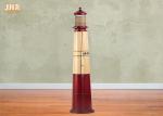 Lighthouse Shape Wood Cabinet Decorative Wooden Cabinet MDF Storage Cabinets Red
