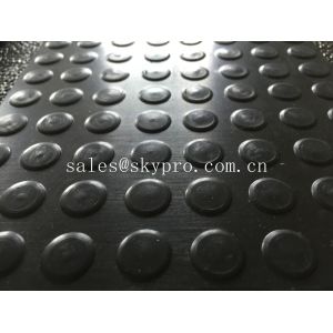 Low high round / coin / button rubber mat black non - slip rubber mattress
