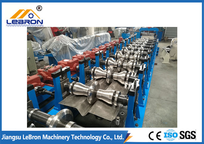 Long Time Service PLC Control Automatic Storage Rack Roll Forming Machine Hydraulic Cut