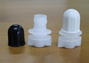 China PP Plastic Pour Spout Caps Top 12mm Dia For Square Bottom Bag Oval Shape factory