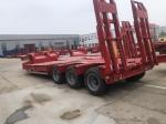 Low-Flat Second Hand Semi Trailers 3axle 4axle 6axle Support Customization
