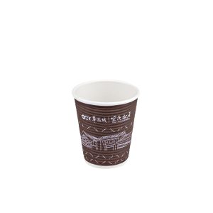 Compostable Double Wall Coffee Cups Disposable 12oz For Beverage