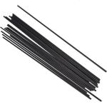 Black Outdoor 8mm Fiberglass Tube Shaft Round Fiberglass Tubing