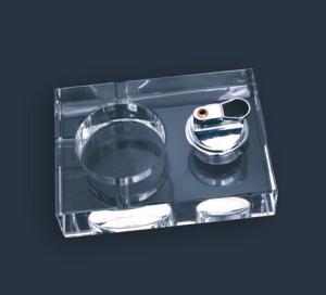 China Square Shape Crystal Ashtray factory