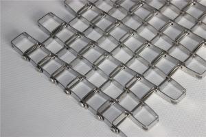 China Honeycomb Flat Wire Mesh Conveyor Belt , Chain Link Conveyor Belt Customized factory
