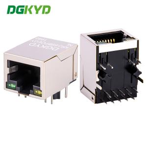 China POE power supply RJ45 connection socket 100Mbps Ethernet cable crystal head connector KRJ-69BPOEGYNL factory